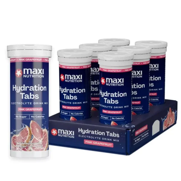 MaxiNutrition Hydration Tabs Pink Grapefruit 40g – Tray Packshot