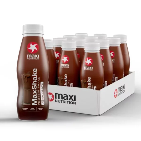 MaxiNutrition MaxShake Protein Milkshake Chocolate 330ml – Tray Packshot